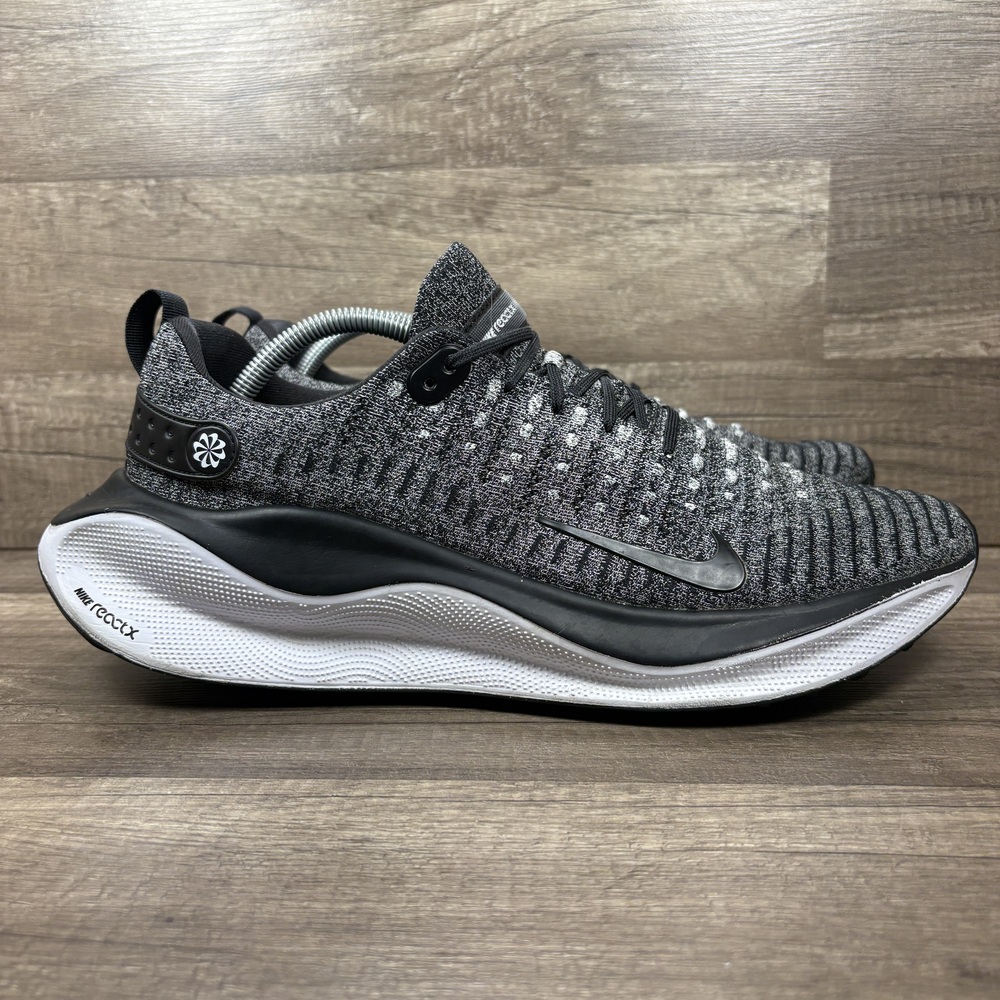 Nike React X Infinity Run 4 Gray Black Mens US Size 13 DR2665-003 Running Shoes